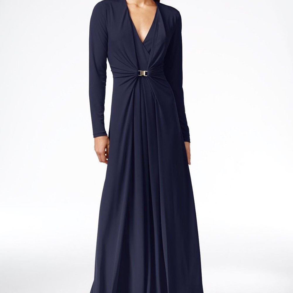 Calvin Klein Navy Blue Formal Gown NWT